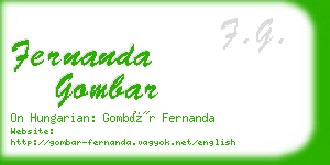 fernanda gombar business card